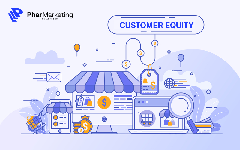 Customer equity là tổng số tiền mà khách hàng đã chi trả cho doanh nghiệp trong suốt vòng đời của mình